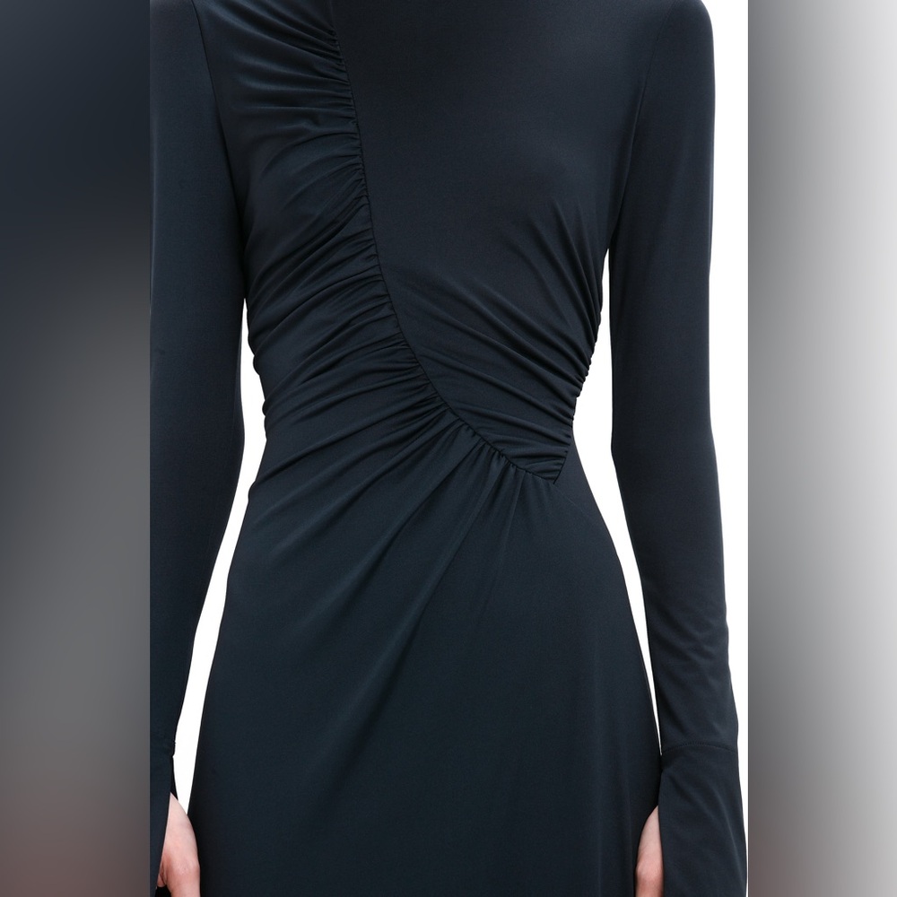 Victoria Beckham Ruched Long Sleeve Gown - Picture 6 of 8